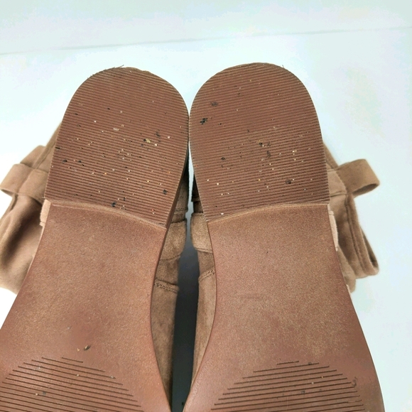 SO TAN SUEDED SLOUCH ANKLE BOOTIES SZ 9 - Picture 12 of 12